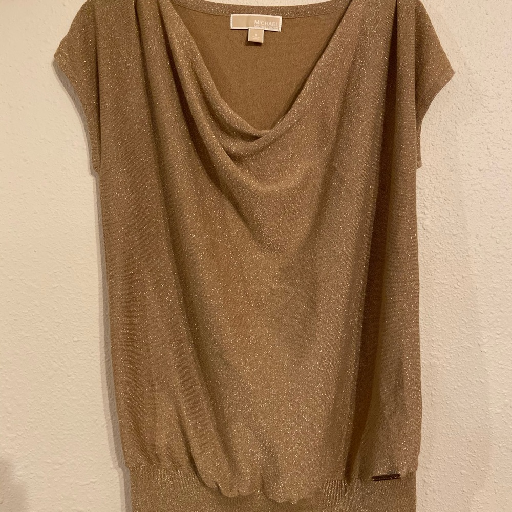 Michael Kors Gold Knit Blouse